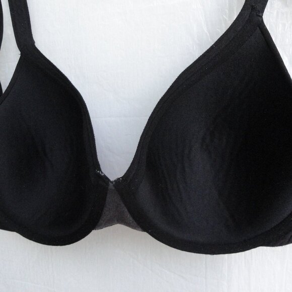 Warner's Padded Cup 38C Wire Free Black Lace & Black 38C Wired Bra No padding - Picture 7 of 16